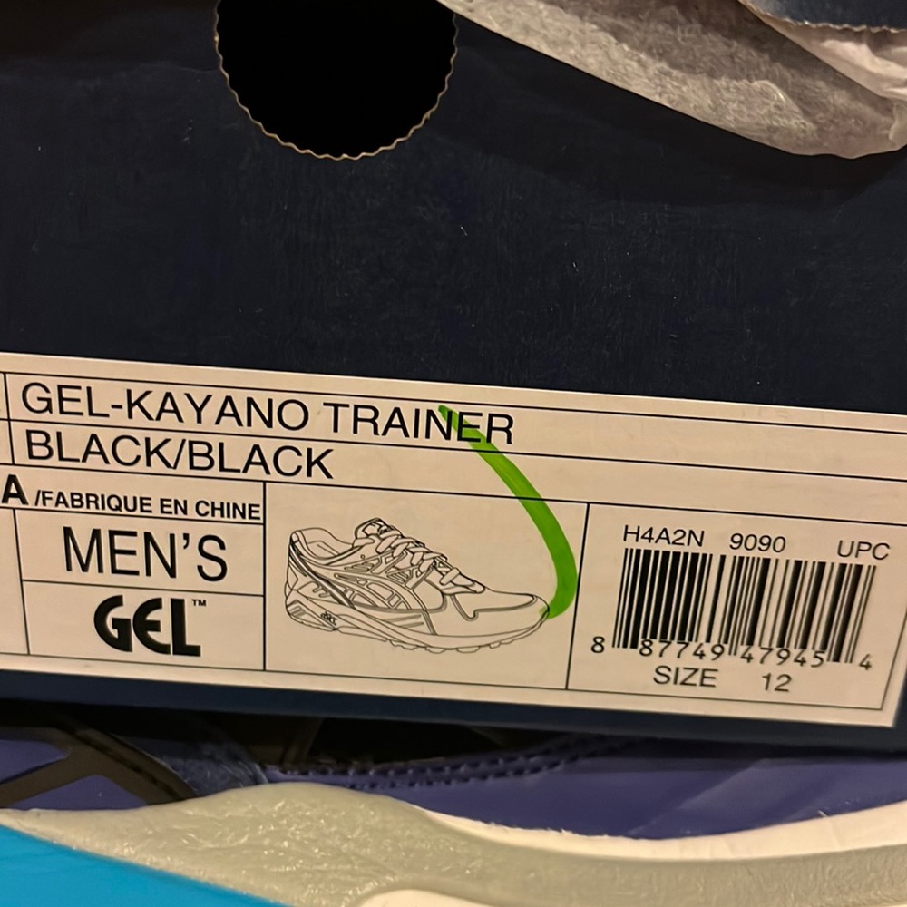 ASICS Gel Kayano Trainer X Sneaker Freaker shoes sneakers new black H4A2N 9090 - Picture 14 of 14